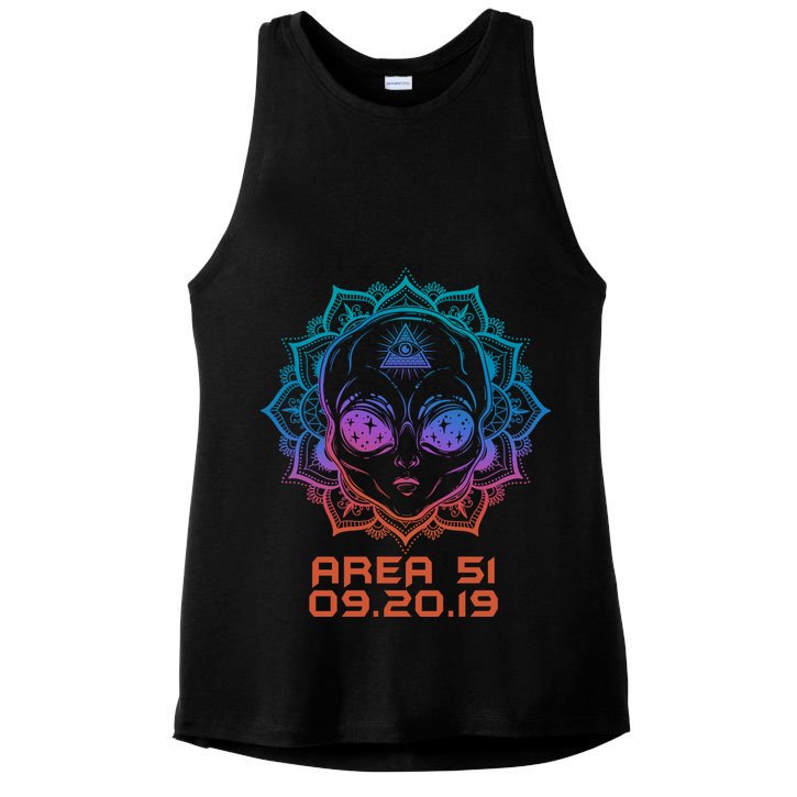 09.20.19 Area 51 Ladies PosiCharge Tri-Blend Wicking Tank