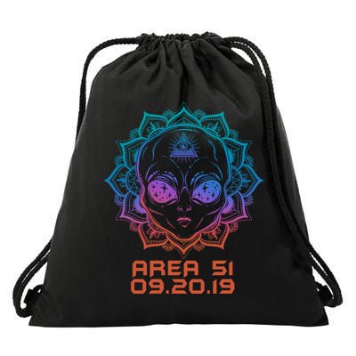 09.20.19 Area 51 Drawstring Bag