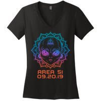 09.20.19 Area 51 Women's V-Neck T-Shirt