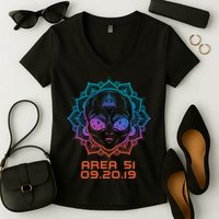 09.20.19 Area 51 Women's V-Neck T-Shirt