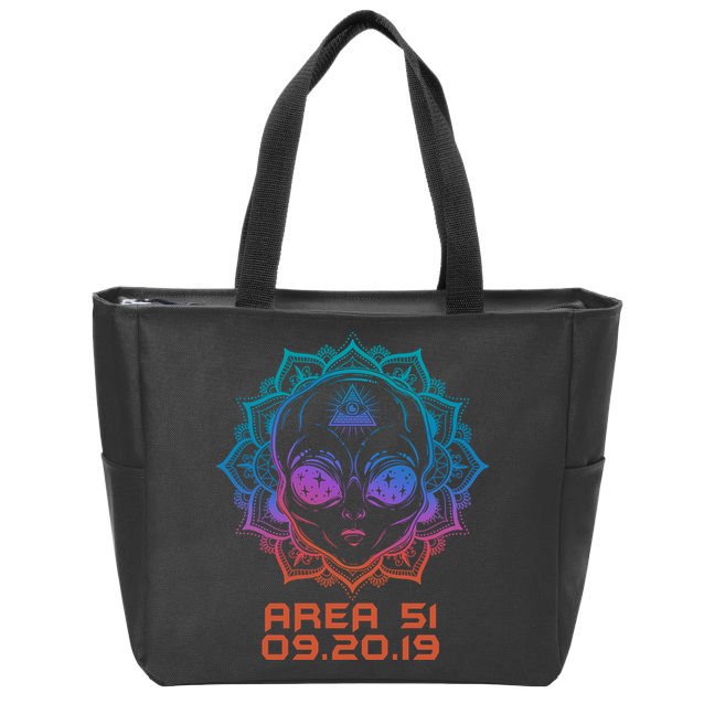 09.20.19 Area 51 Zip Tote Bag