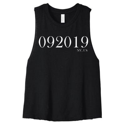 092019 NV,US Storm Area 51 Women's Racerback Cropped Tank