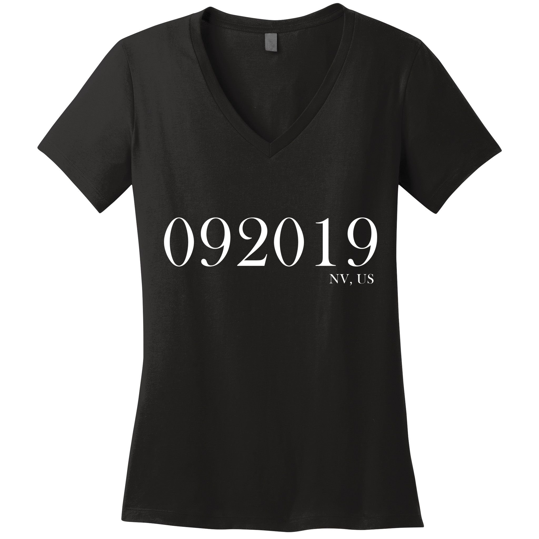 092019 NV,US Storm Area 51 Women's V-Neck T-Shirt