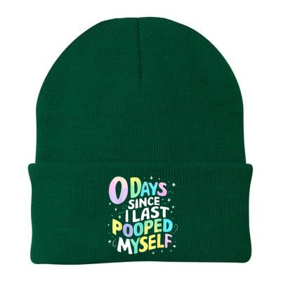 0 Days Since I Last Pooped Myself Knit Cap Winter Beanie