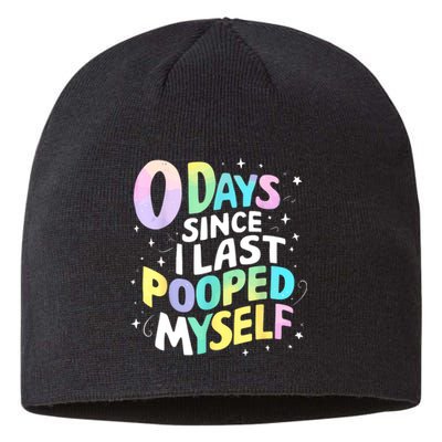 0 Days Since I Last Pooped Myself Sustainable Beanie