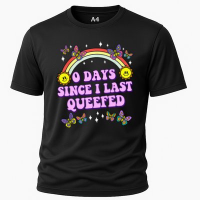 0 Days Since I Last Queefed Rainbow Funny Performance Shirt