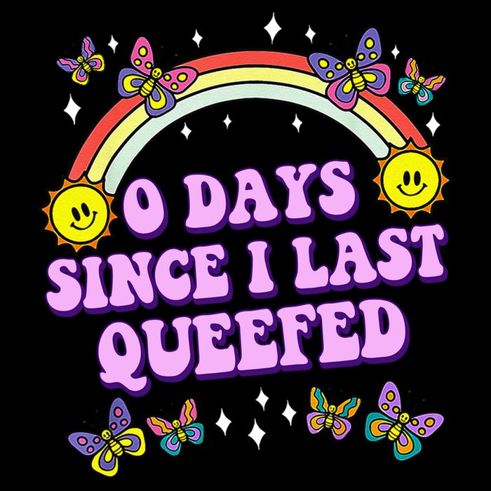 0 Days Since I Last Queefed Rainbow Funny Full-Length Apron With Pockets