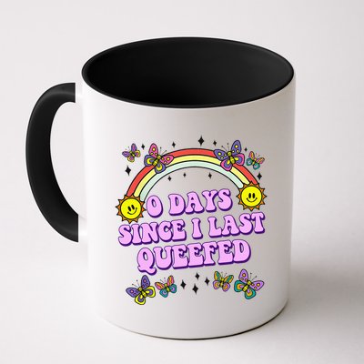 0 Days Since I Last Queefed Rainbow Funny Mug