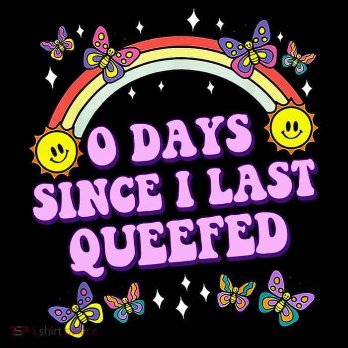 0 Days Since I Last Queefed Rainbow Funny Bag