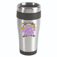 0 Days Since I Last Queefed Rainbow Funny 16oz Travel Tumbler