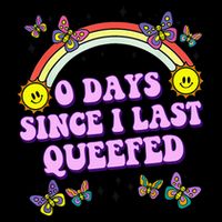 0 Days Since I Last Queefed Rainbow Funny 16oz Travel Tumbler