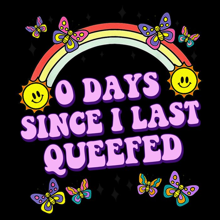 0 Days Since I Last Queefed Rainbow Funny 16oz Travel Tumbler