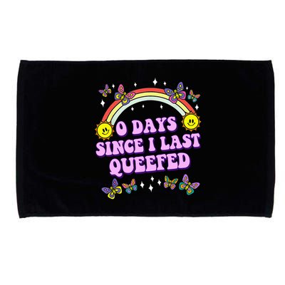 0 Days Since I Last Queefed Rainbow Funny Microfiber Hand Towel