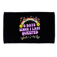 0 Days Since I Last Queefed Rainbow Funny Microfiber Hand Towel