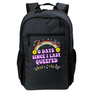 0 Days Since I Last Queefed Rainbow Funny Daily Commute Backpack