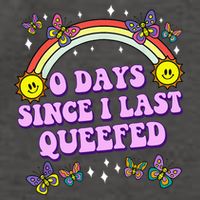 0 Days Since I Last Queefed Rainbow Funny Vector Backpack