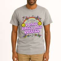 0 Days Since I Last Queefed Rainbow Funny Tall T-Shirt