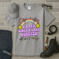 0 Days Since I Last Queefed Rainbow Funny Tall T-Shirt