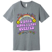 0 Days Since I Last Queefed Rainbow Funny Premium T-Shirt