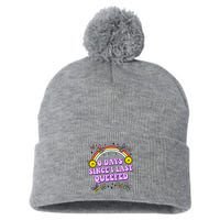 0 Days Since I Last Queefed Rainbow Funny Pom Pom 12in Knit Beanie