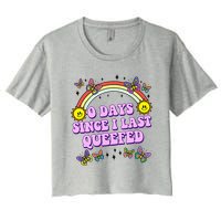 0 Days Since I Last Queefed Rainbow Funny Crop Top
