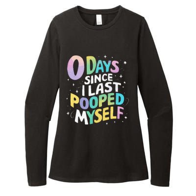 0 Days Since I Last Pooped Myself Womens CVC Long Sleeve Shirt