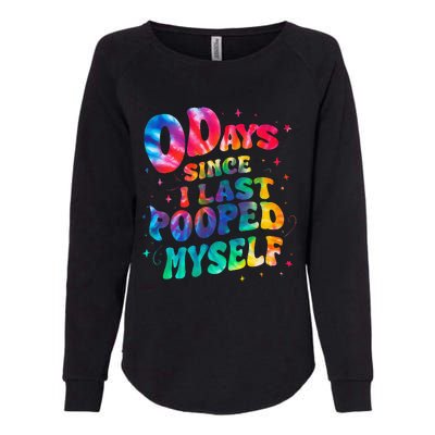 0 Days Since I Last Pooped Myself Womens California Wash Sweatshirt