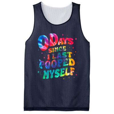 0 Days Since I Last Pooped Myself Mesh Reversible Basketball Jersey Tank