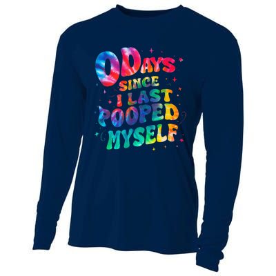 0 Days Since I Last Pooped Myself Cooling Performance Long Sleeve Crew