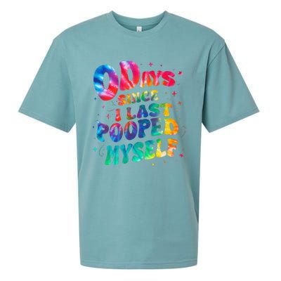 0 Days Since I Last Pooped Myself Sueded Cloud Jersey T-Shirt