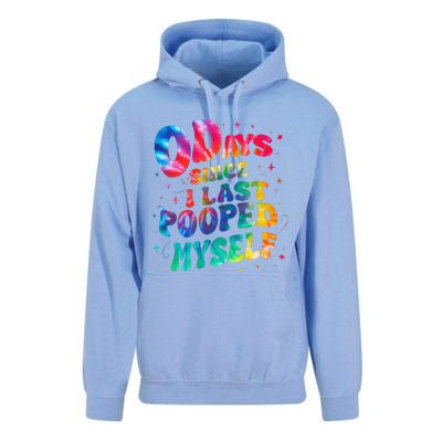 0 Days Since I Last Pooped Myself Unisex Surf Hoodie