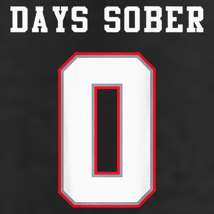 0 Days Sober Jersey Drinking Alcohol Lover 7 Panel Mesh Trucker Snapback Hat