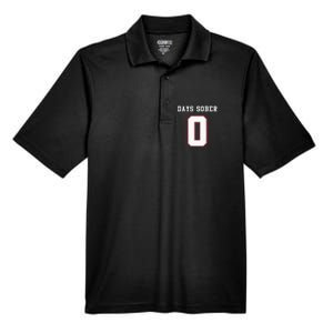 0 Days Sober Jersey Drinking Alcohol Lover Men's Origin Performance Pique Polo