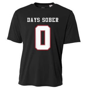 0 Days Sober Jersey Drinking Alcohol Lover Cooling Performance Crew T-Shirt