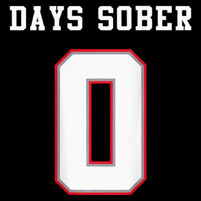 0 Days Sober Jersey Drinking Alcohol Lover T-Shirt
