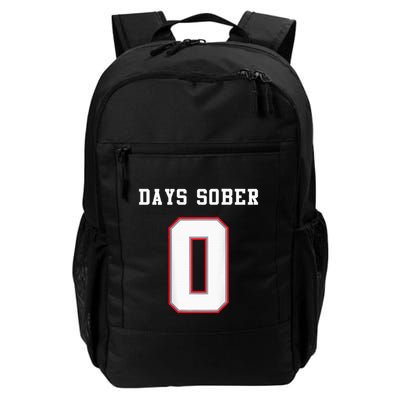 0 Days Sober Jersey Drinking Alcohol Lover Backpack