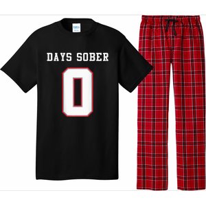 0 Days Sober Jersey Drinking Alcohol Lover Pajama Set