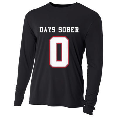 0 Days Sober Jersey Drinking Alcohol Lover Cooling Performance Long Sleeve Crew