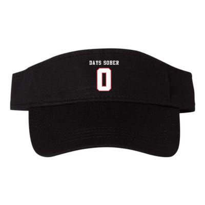 0 Days Sober Jersey Drinking Alcohol Lover Visor