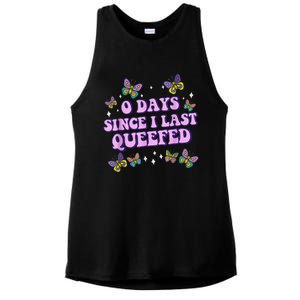 0 Days Since I Last Queefed Ladies PosiCharge Tri-Blend Wicking Tank