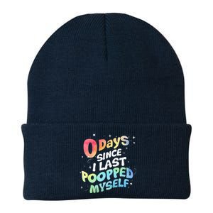 0 Days Since I Last Pooped Myself Knit Cap Winter Beanie