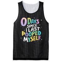 0 Days Since I Last Pooped Myself Mesh Reversible Basketball Jersey Tank