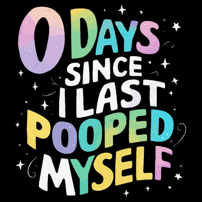 0 Days Since I Last Pooped Myself Wool Snapback Cap