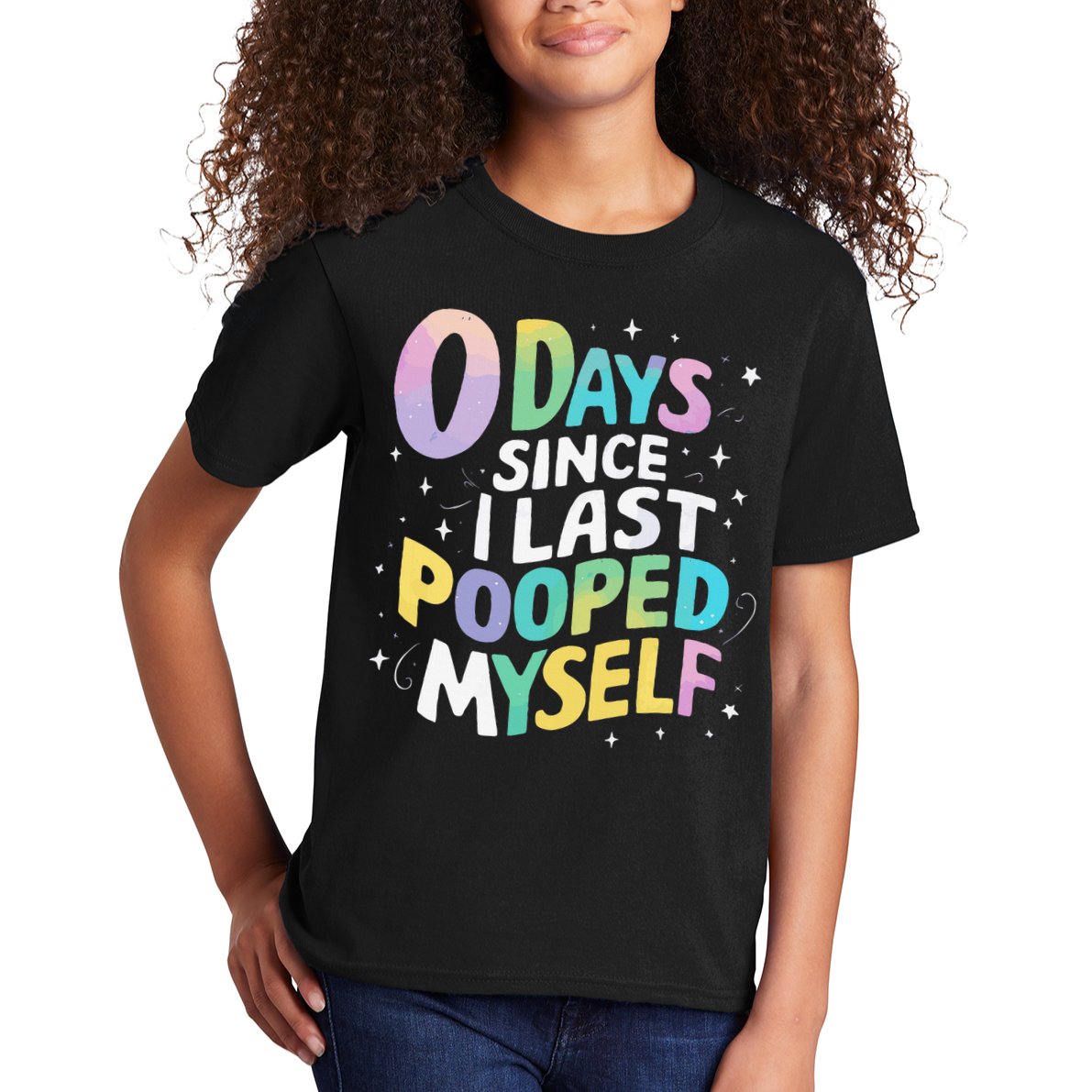 0 Days Since I Last Pooped Myself Kids T-Shirt