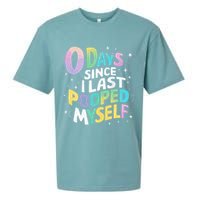 0 Days Since I Last Pooped Myself Sueded Cloud Jersey T-Shirt