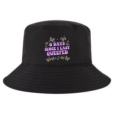 0 Days Since I Last Queefed Funny Queef Love Queefing Cool Comfort Performance Bucket Hat