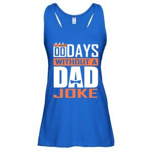 00 Days Without A Dad Joke Funny Gift For Rad Father Gift Ladies Essential Flowy Tank