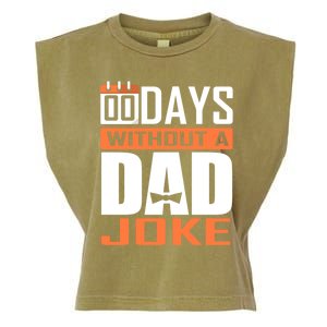 00 Days Without A Dad Joke Funny Gift For Rad Father Gift Garment-Dyed Women's Muscle Tee