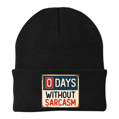 0 Days Without Sarcasm Funny Sarcastic Beanie