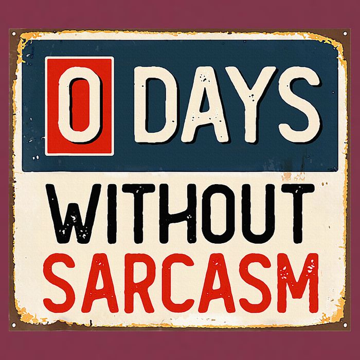 0 Days Without Sarcasm Funny Sarcastic 16oz Travel Tumbler